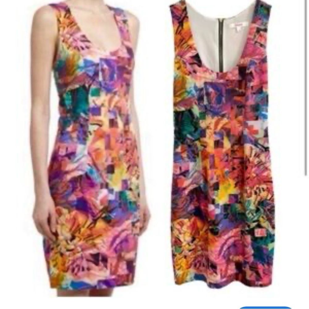 Naven/Revolve Dress Mini Abstract Print Bodycon Sleeveless Sz 4 Sexy Party